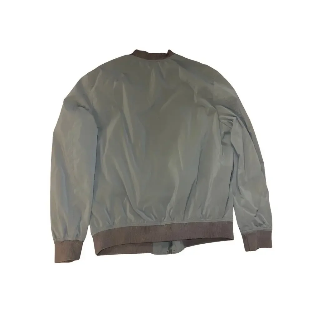 Zara Full Zip Bomber Jacket Green Size XL Outerwear Utility